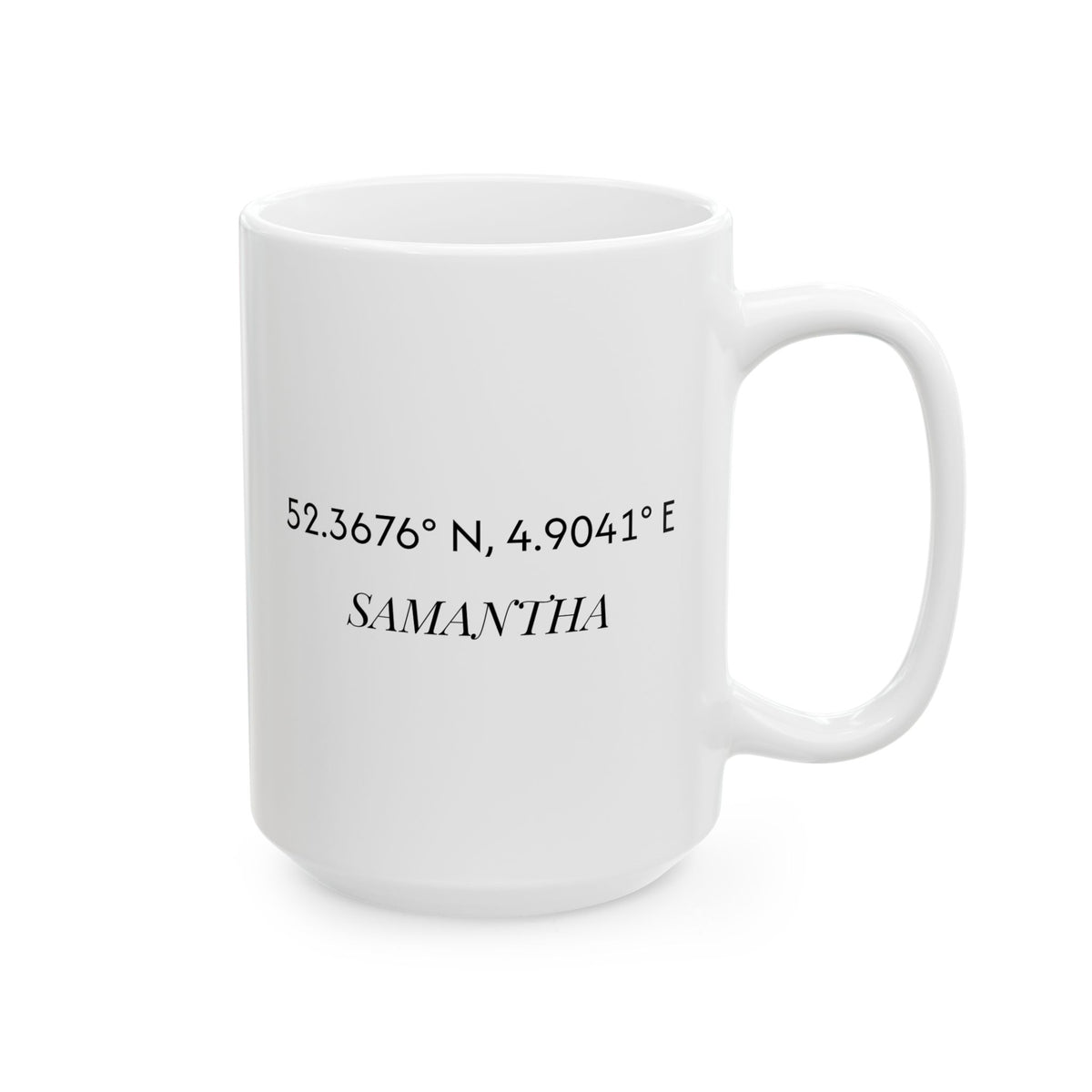 Personalized Coordinates Mug