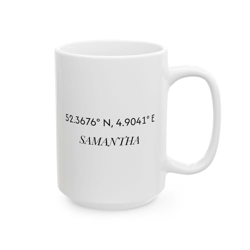 Personalized Coordinates Mug