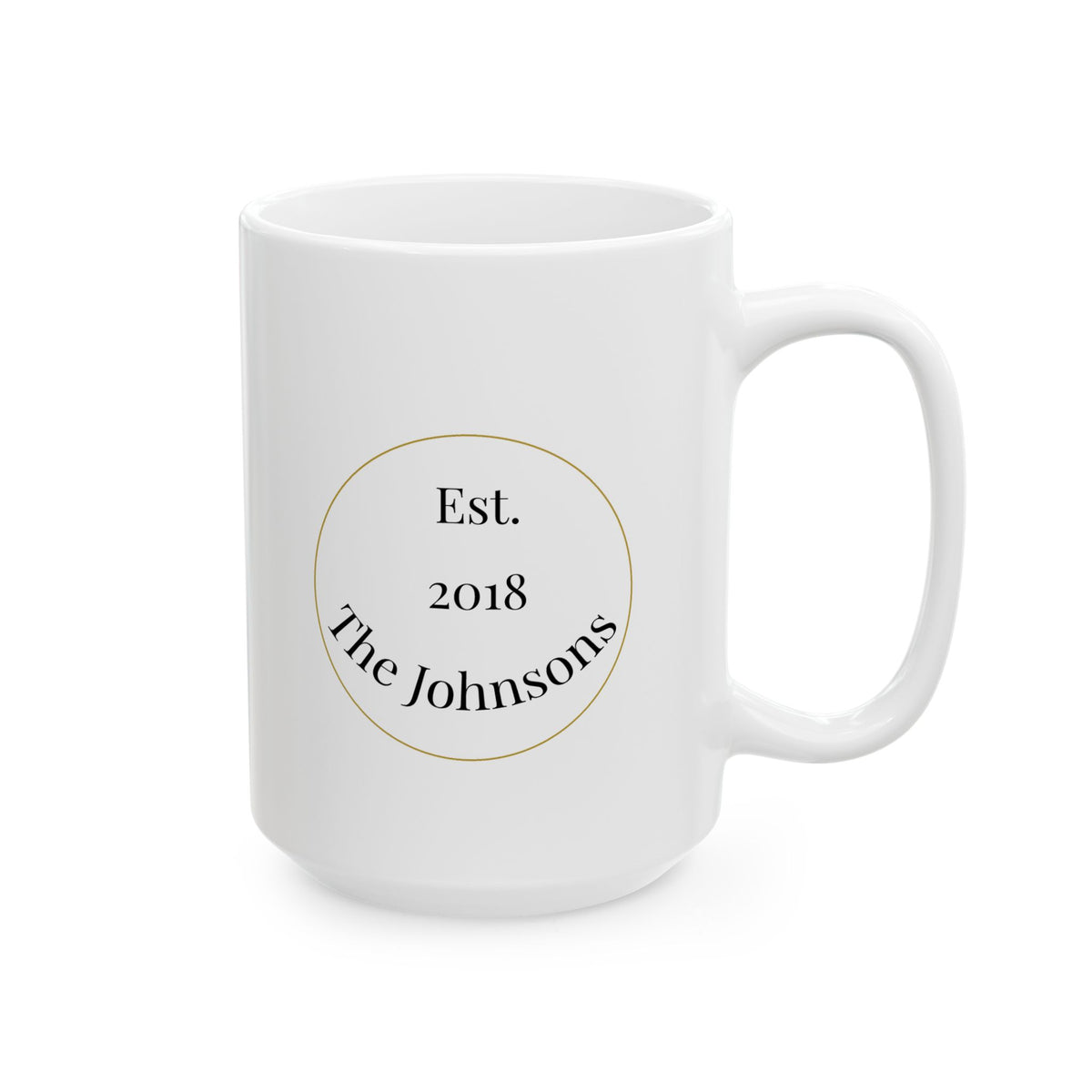 Personalized Family Established Mug
