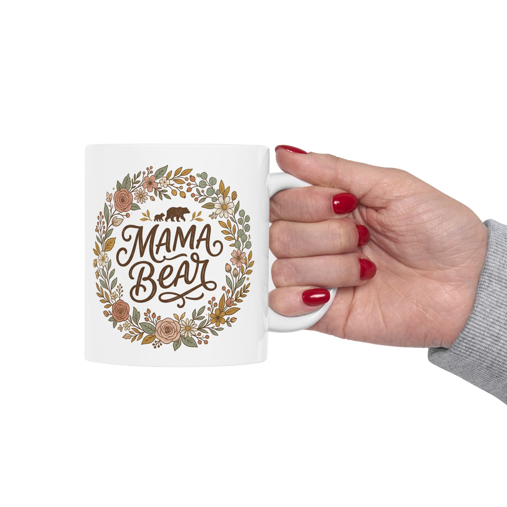 Mama Bear Floral Mug
