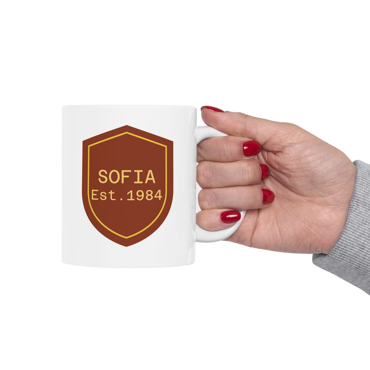 Personalized Vintage Badge Mug