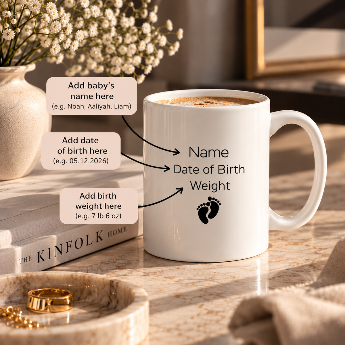 P037 - Ceramic Mug - Personalized