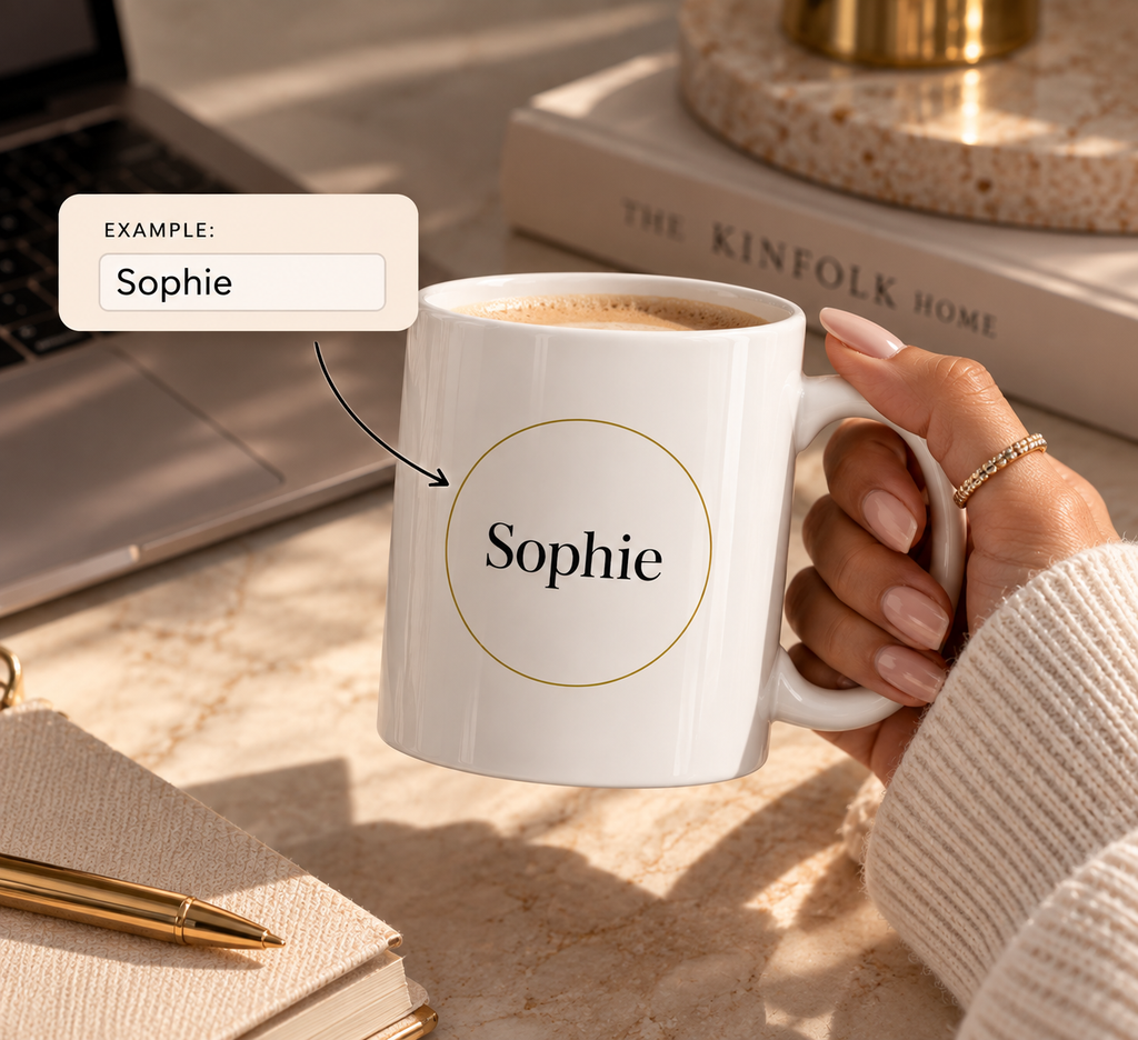 P038 - Ceramic Mug - Personalized