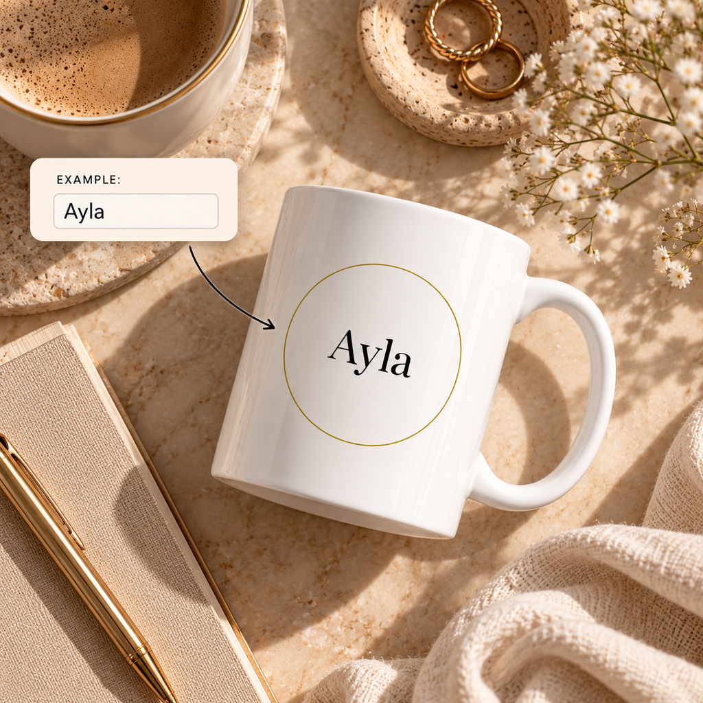 P038 - Ceramic Mug - Personalized