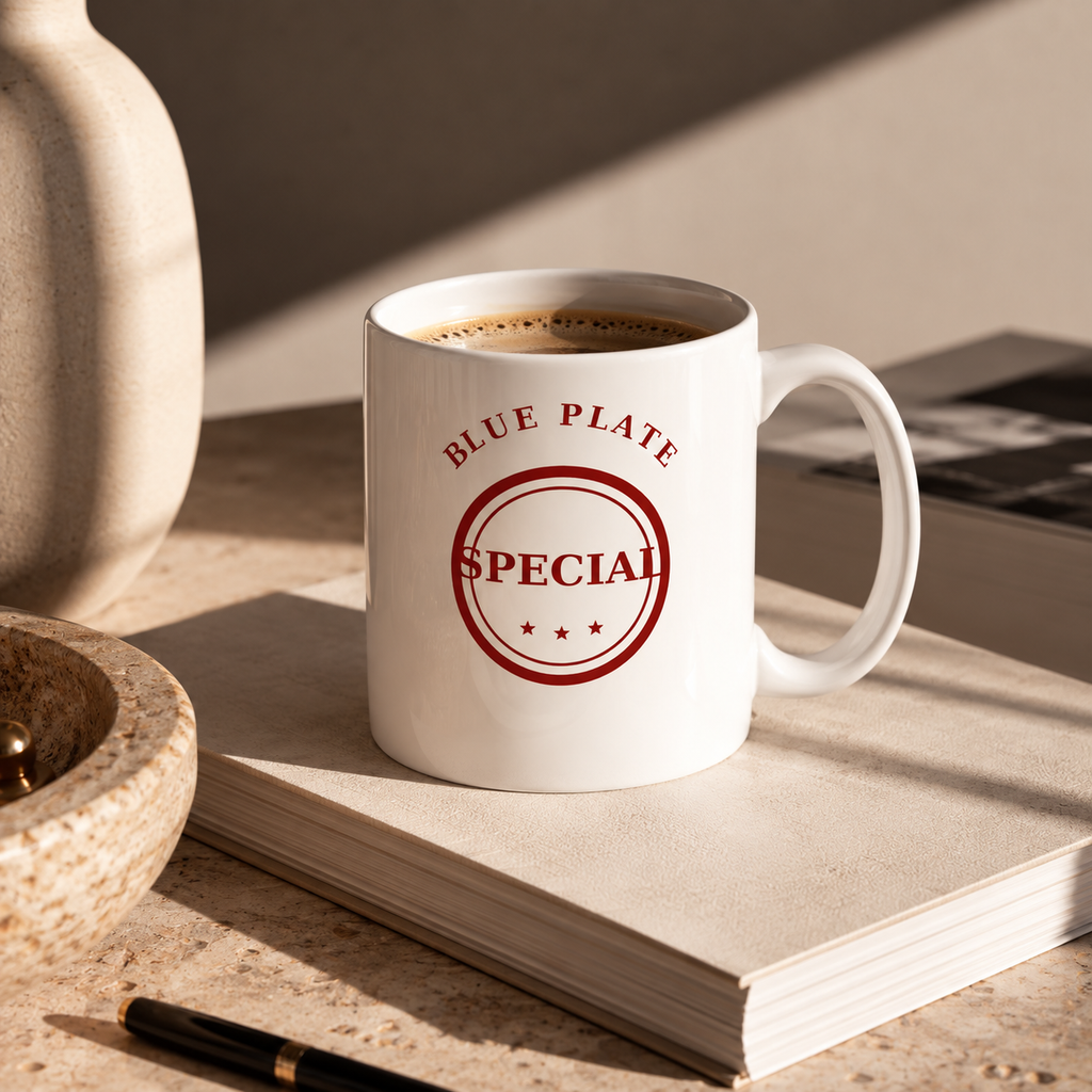 Blue Plate Special Diner Mug