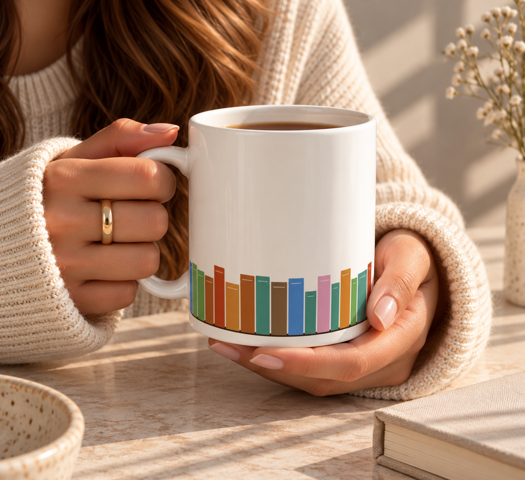 Bookshelf Mug