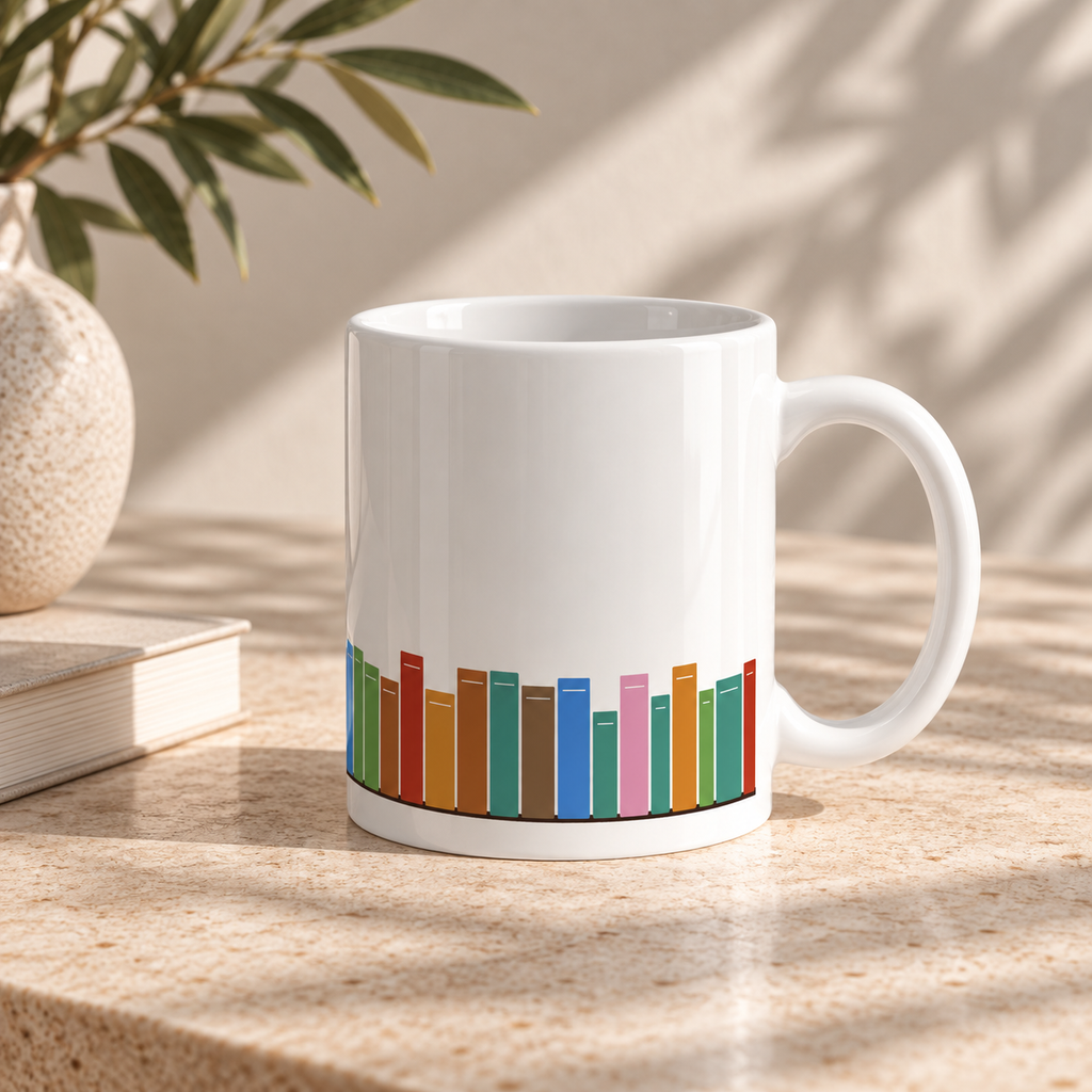 Bookshelf Mug