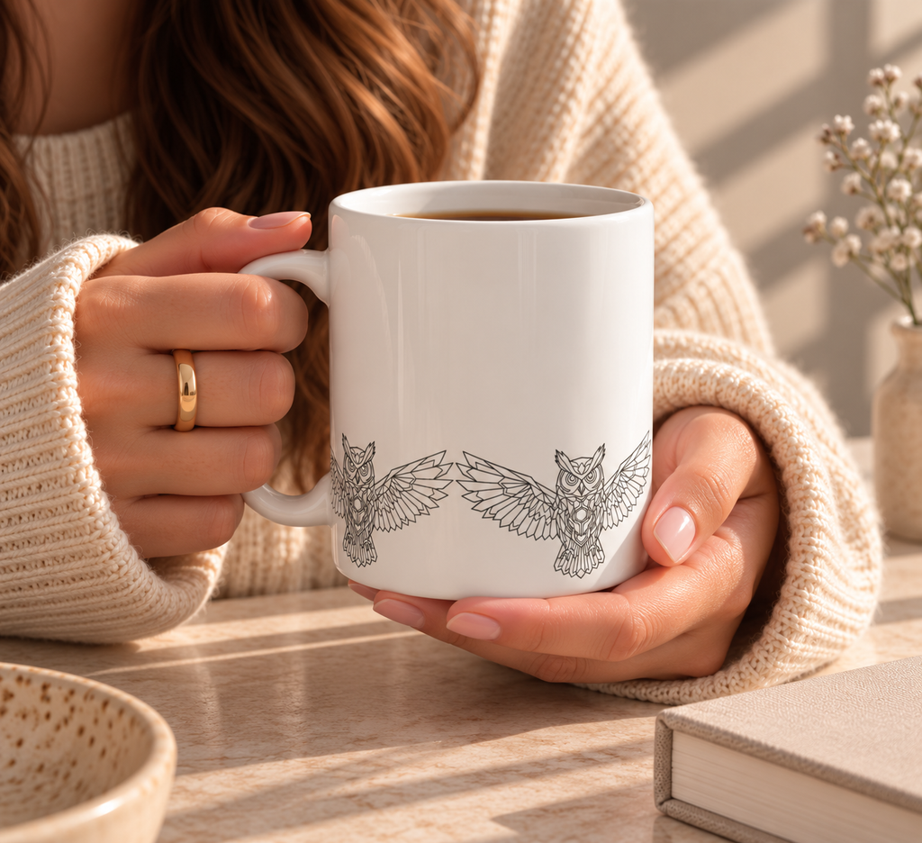 Gray Owl Mug