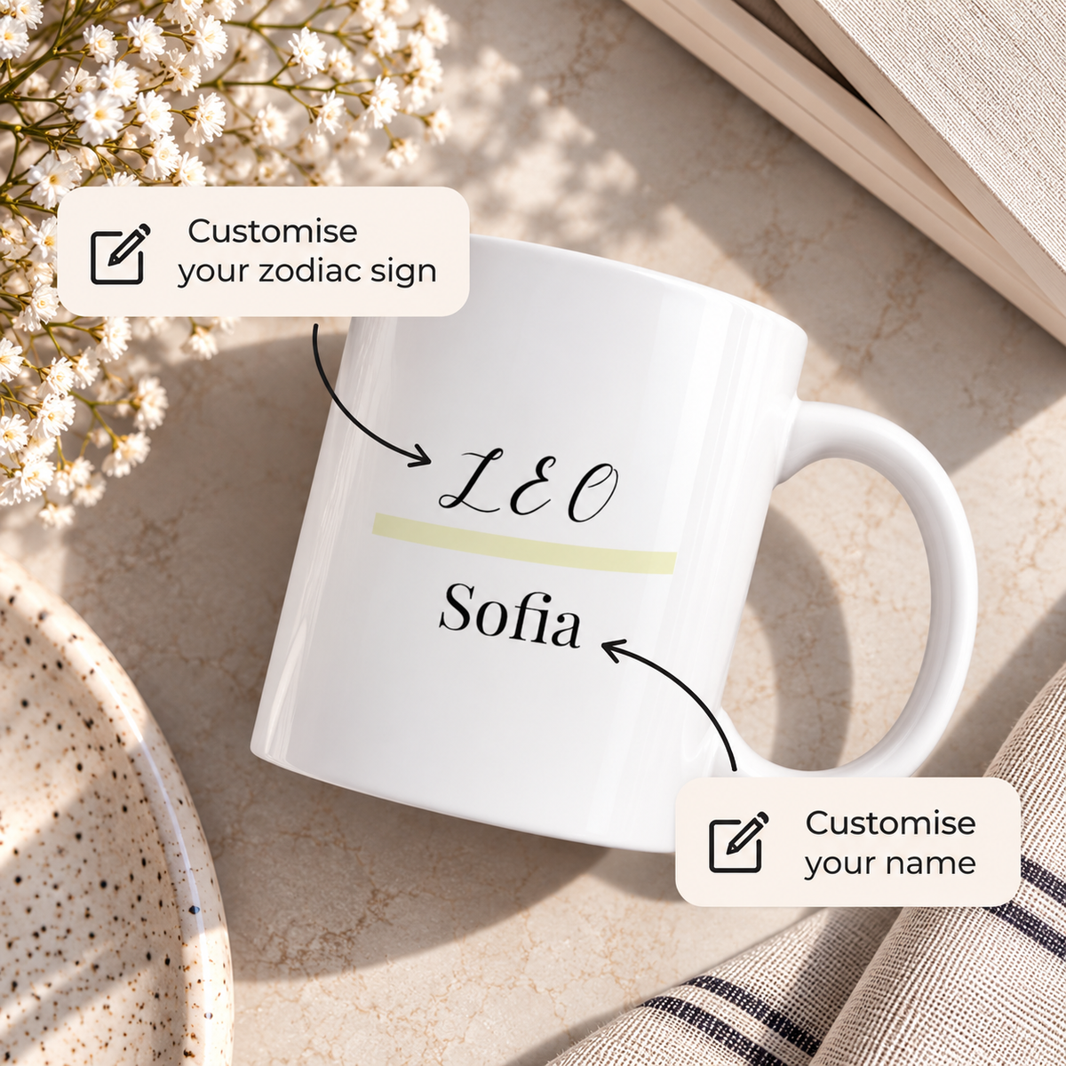 P135 - Ceramic Mug - Personalized