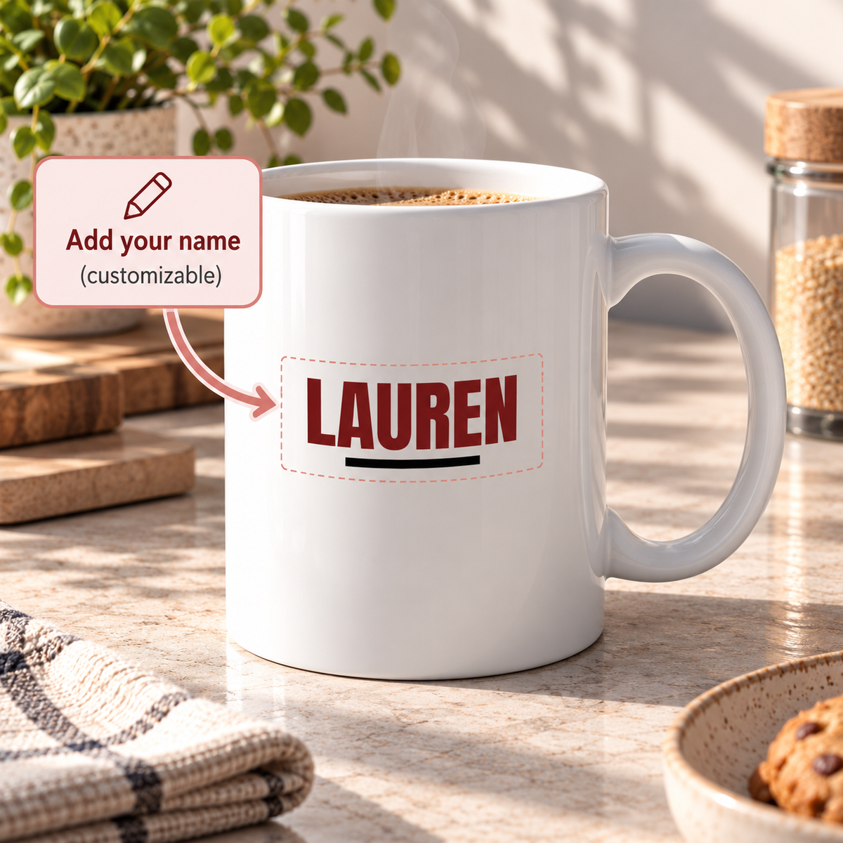 P136 - Ceramic Mug - Personalized