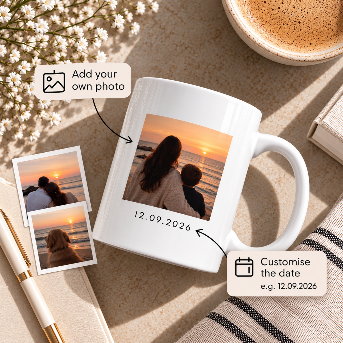 Personalized Polaroid Photo Mug