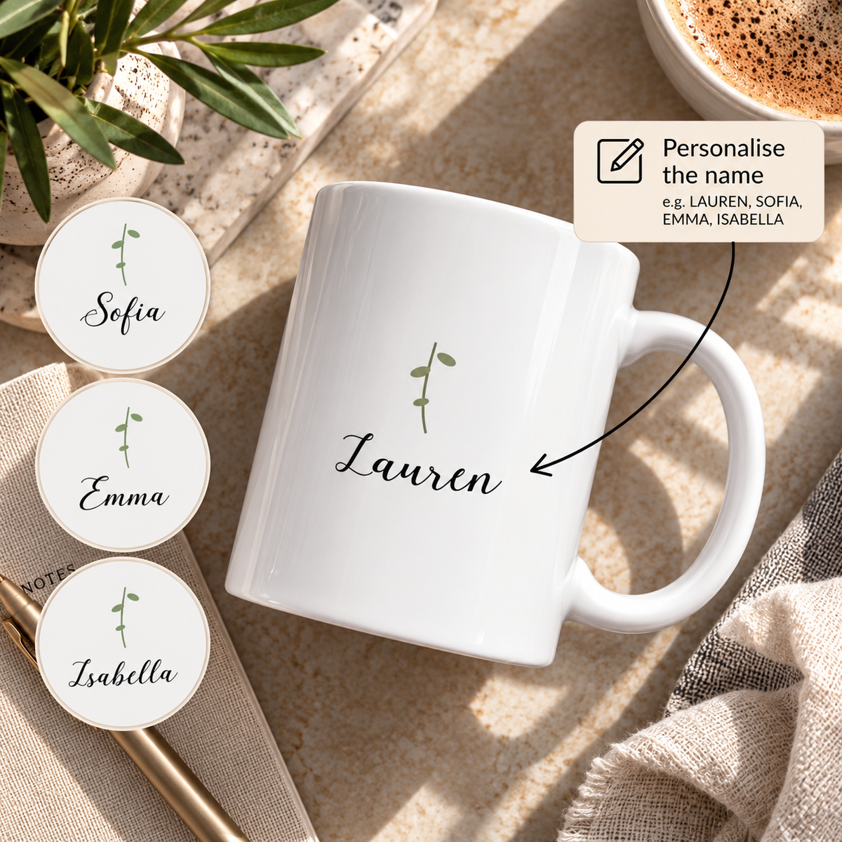 P148 - Ceramic Mug - Personalized
