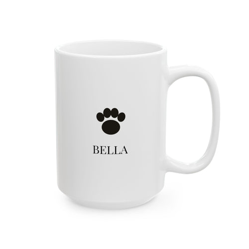 Personalized Dog Paw Name Mug