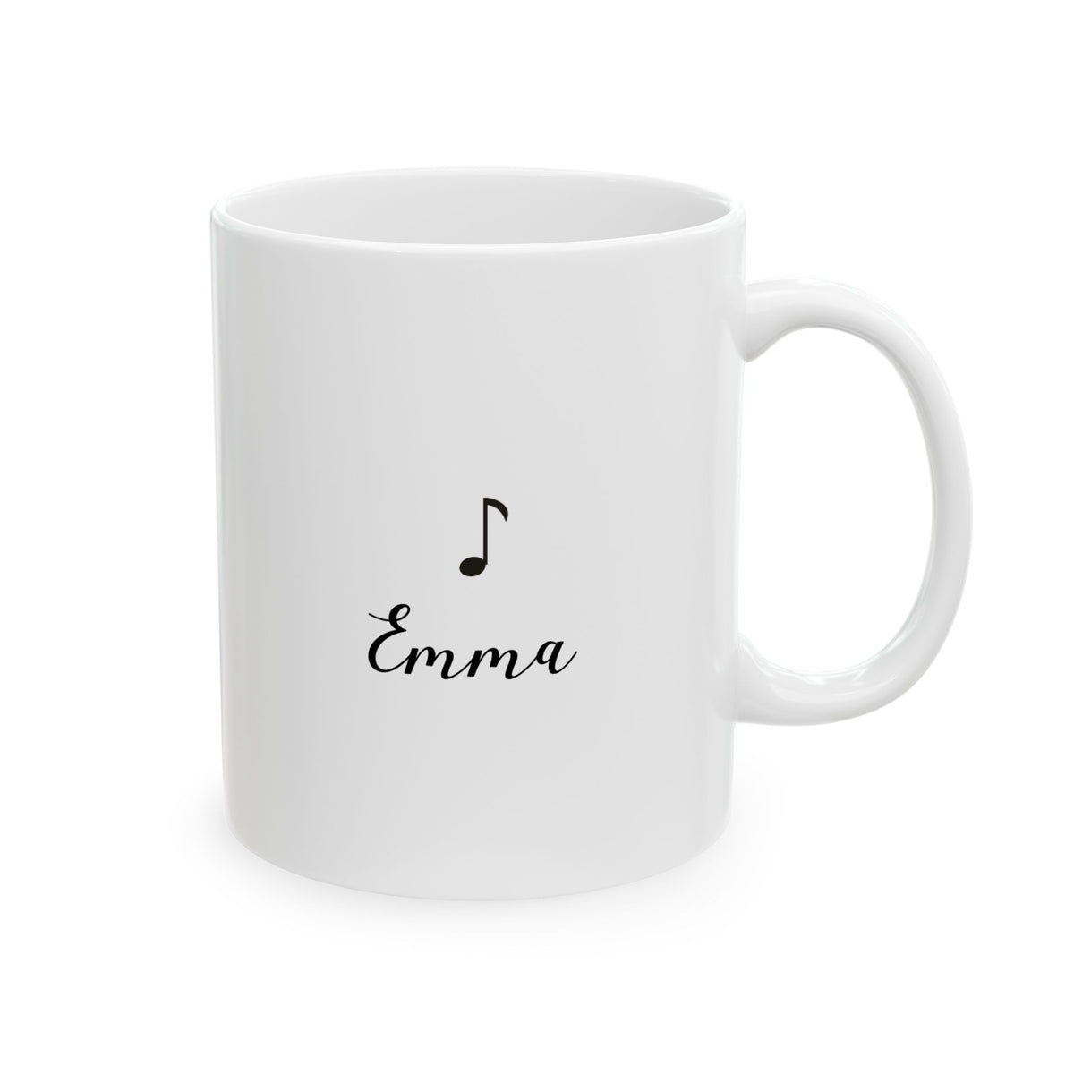 Personalized Music Note Name Mug