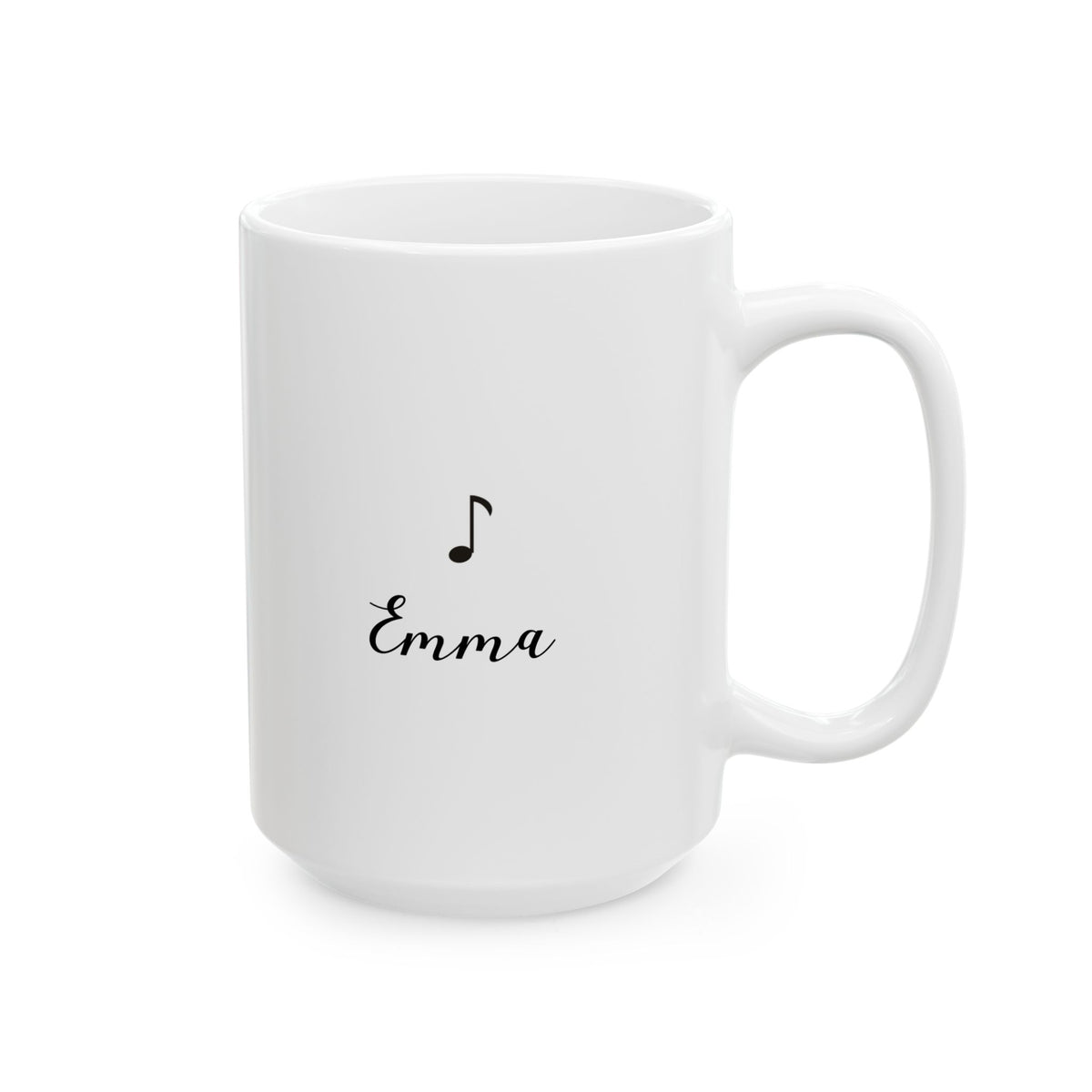 Personalized Music Note Name Mug