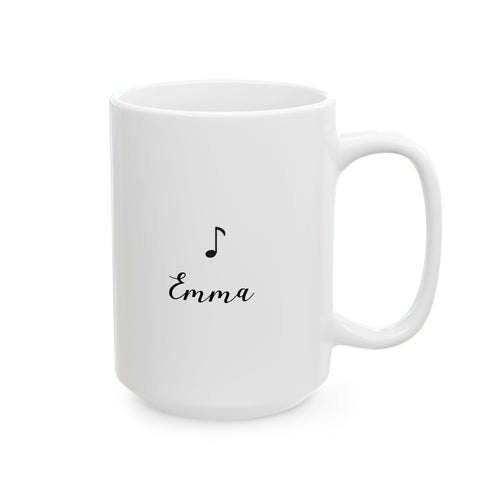 Personalized Music Note Name Mug