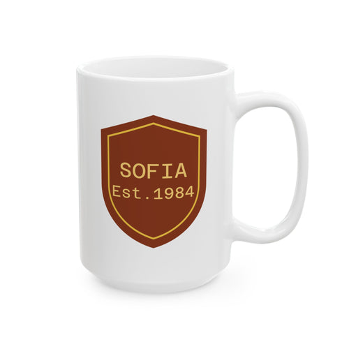Personalized Vintage Badge Mug