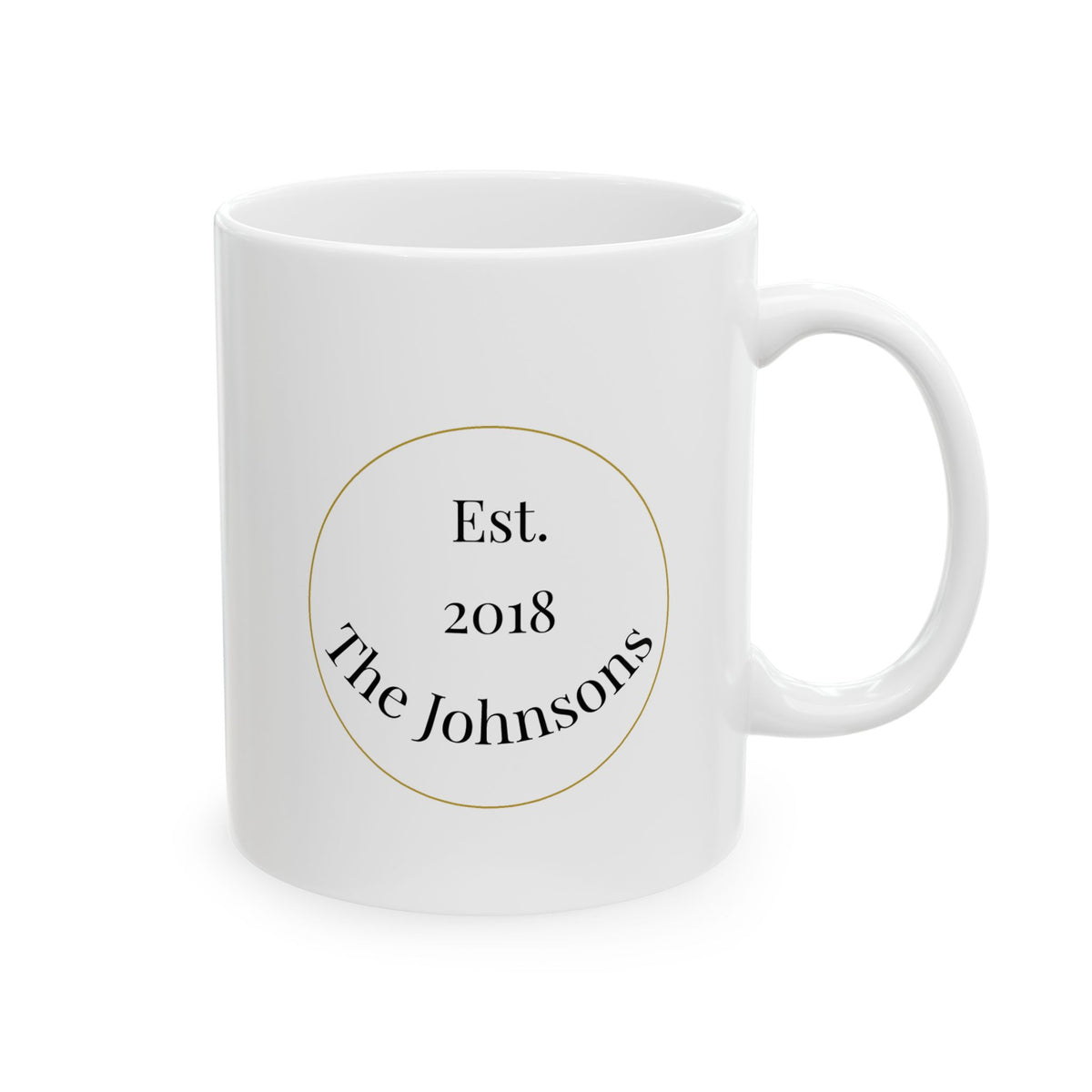 Personalized Family Established Mug